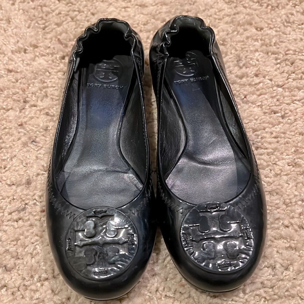 Tory Burch Black Flats